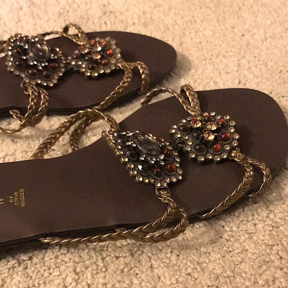 Jewel Braided Rope Slides - Picture 5 of 7